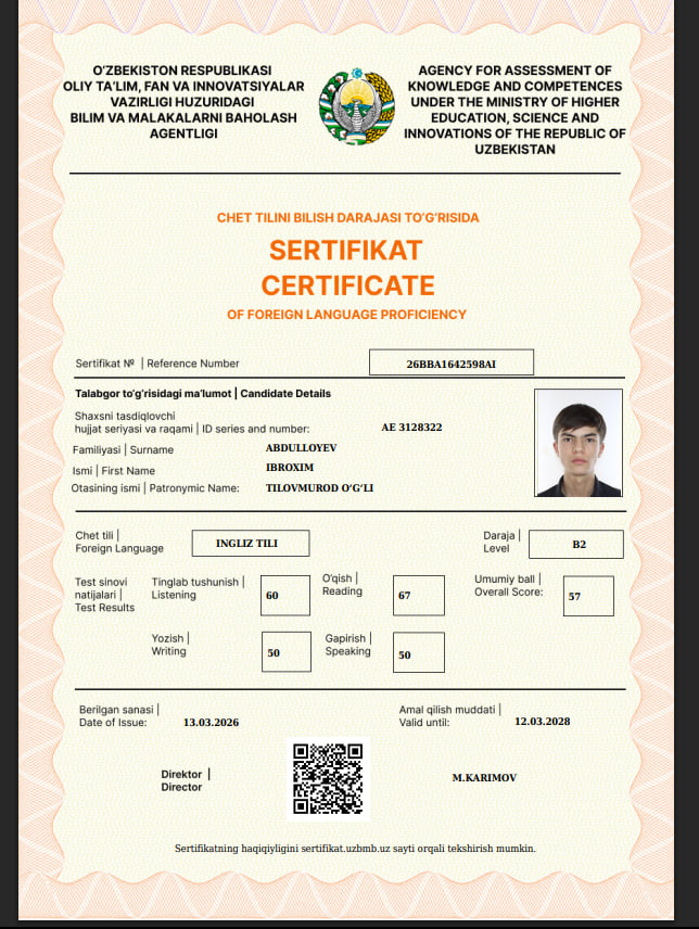 26BBA1642598AI sertifikati