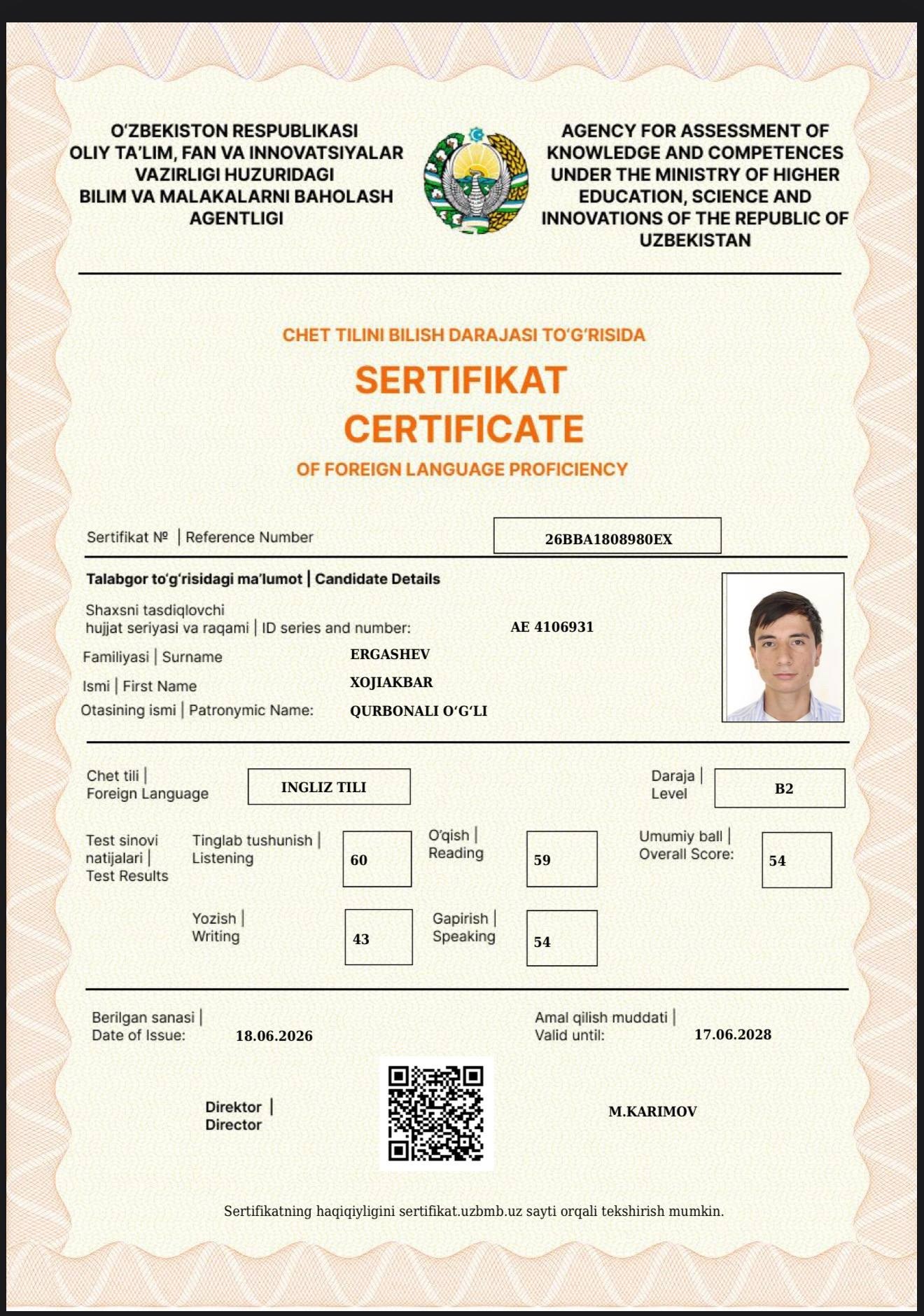 26BBA1808980EX sertifikati