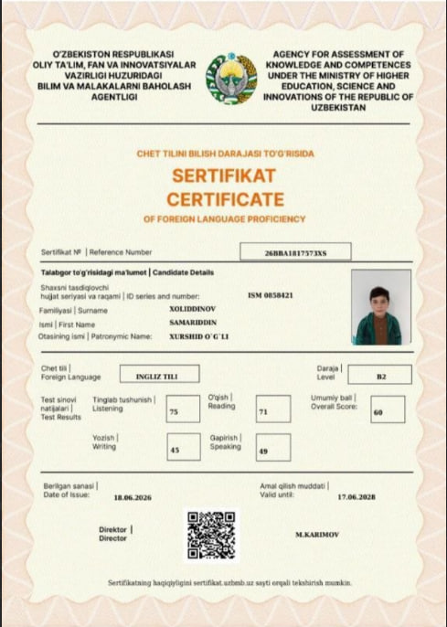 26BBA1817373XS sertifikati